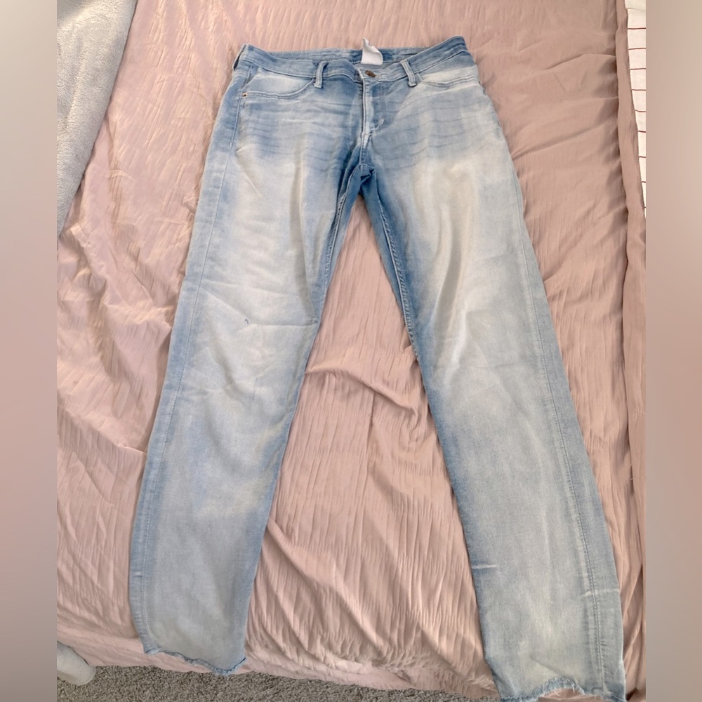 Blue low waisted jeans